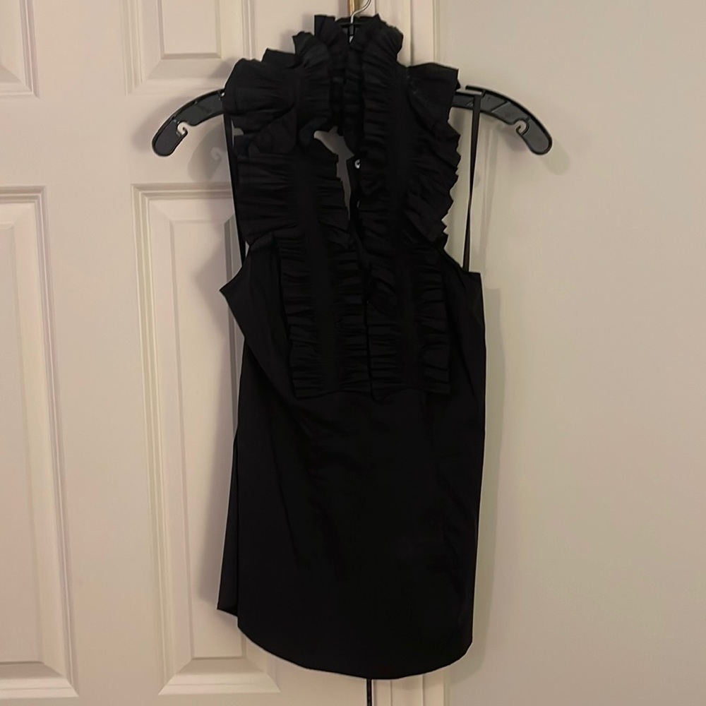 BCBG Ruffle Halter Top, Size XS.